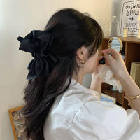 Grande Pinza Para El Cabello Con Lazo Nueva Moda Color Sólido Negro Herramientas De Estilo Para Mujer Y Niñas Accesorios De Cabello - details 4
