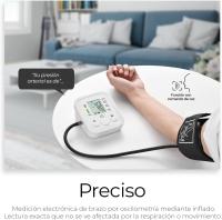Tensiómetro de Brazo digital , medición precisa de la presión arterial y el pulso, validado clínicamente, Medidor Automático De Presión Arterial Para La Parte Superior Del Brazo, pantalla LCD grande, Con Voz ,pantalla LCD grande, M2 Tec - details 2
