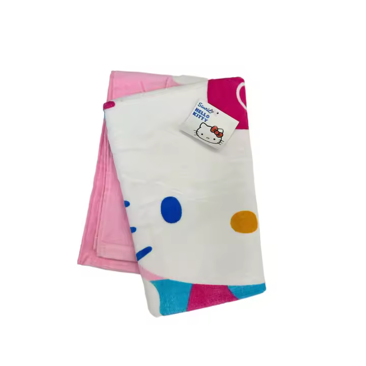Hello Kitty Toalla de Playa Piscina 100% Algodón120x60cm Colorbaby - Toalla Infantil Baño - 1