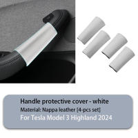 Cubiertas De Manija De Puerta Interior Para Tesla Model 3 Highland 2024 4PCS Cuero Napa Accesorios Para Manos De Puerta - details 11