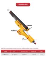 HIFESON Sándwich De Cinta Pneumático 3/8" Máquina De Pulir Para 10x330mm 20x520mm Herramienta Comercial De Fábrica - details 9