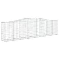 vidaXL Cesta gaviones forma arco hierro galvanizado 400x50x100/120 cm - details 0