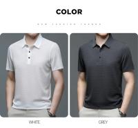 Camisa Polo Para Hombre Verano Manga Corta Seda Helada Fresca Y Transpirable Antisudoración Estilo Casual Negocios - details 20