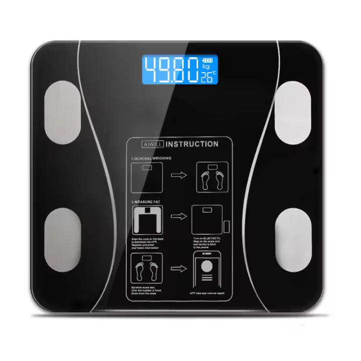 Báscula De Peso Corporal Inteligente BluetoothCompatible Escala Digital Para Baño Con Analizador De Composición Corporal Y App Móvil - 1
