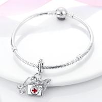 Encanto De Colgante De Árbol De Familia Platinado En Plata Para Pulsera De Bangle Y Collar DIY Regalo Con Doble Vuelo Aéreo - details 192