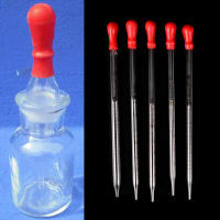 1pc Pipeta De Vidrio Graduado Con Bola De Goma Para Experimentos En Laboratorio Y Escuela Dispensador De Gotas De 0.5ml/1ml/2ml/3ml - details 0