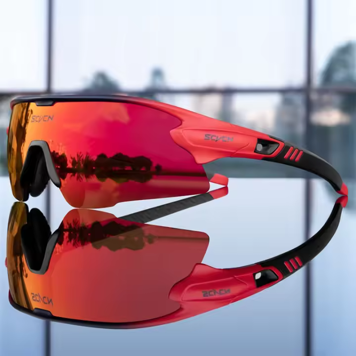 Gafas De Ciclismo SCVCN Para Hombres Y Mujeres Protección UV400 Gafas De Sol Para Montaña MTB Running Outdoor Con Lente HD Poliáctileno - 1