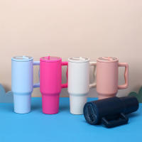 Tapa De Repuesto Para Tumblers De 40 Oz Con Pajita De Plegado Antidesbordamiento Y a Prueba De Polvo Para Stanley Material AS+PP+TP Tamaño Alrededor De 10cm*10cm*5cm Peso Alrededor De 70g - details 3