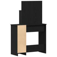 Mesa de Tocador de Roble Negro con Espejo - 86.5 x 35 x 136 cm - details 3