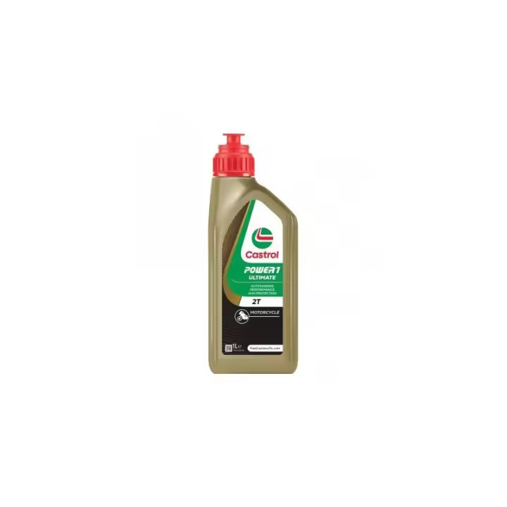 Castrol ACEITE POWER 1 RACING 2T para Motor de Motocicletas de 2 Tiempos Sintético con Rápida Combustión y Elevada Protección - 1