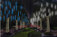 Luz De Show De Meteoritos LED Solar Para Jardín Decoración Navideña Fuente De Energía Solar IP65 Impermeable Cadena De Luces Para Exterior - details 13