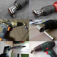 Adaptador De Agujero Para Destornillador De Ángulo Derecho 105 Grados 1/4 Hexagonal Magnético Soporte Para Herramientas Eléctricas - details 3