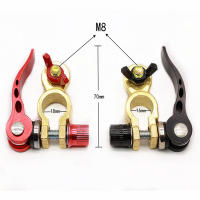1 Par De Terminales De Batería De Coche En Latón Conector Automático De Liberación Rápida Clip De Tapa Superior Para Cable Adaptador - details 5