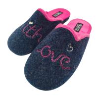 Zapatillas Casa Mujer invierno  Calientes y Cómodas  Marca Javer suela Antideslizante bordado con amor suela perfumada. Fabricadas en España , calzado para el hogar. - details 3