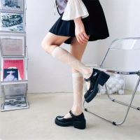 Calcetines De Pierna Media Para Mujer Transparentes Y Respirables Calcetines De Nylon Delgados Y Ligeros En Colores Negro Y Blanco - details 16