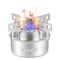 Mini Estufa De Alcohol LIXADA De Aleación De Aluminio Con Tapa Y Soporte Cruzado Portátil Para Camping Y Senderismo - details 10