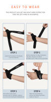 1Pcs Apoyo De Muñeca Ultrafino Con Compresión Para Tendinitis Deformidad De La Juntura De La Mano Síndrome Del Túnel Carpiano Artritis Tamaño M/L Negro/Azul - details 8