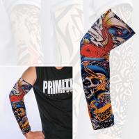 1Pcs Protección Solar Para Braza Deporte Al Aire Libre Fundas De Brazo Floral Para Verano Refrescantes Y Con Diseño De Tatuaje Cubierta UV Para Baloncesto Unisex - details 3