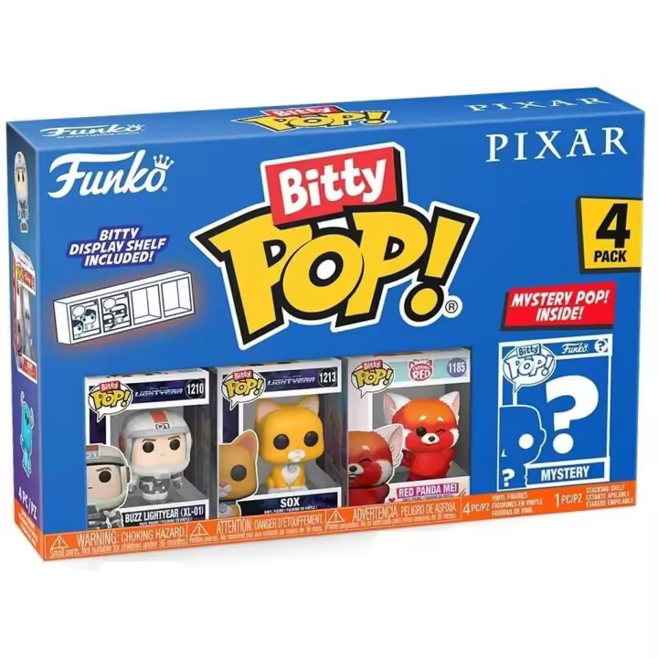 Funko Pop Bitty Pixar Pack 4 Mini Figuras con Buzz Lightyear Juguetes - 1