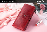 Cartera De Mujer HUMERPAUL De Cuero Genuino Con Bloqueo RFID Gran Capacidad Monedero Y Bolsillo Para Teléfono Móvil - details 9