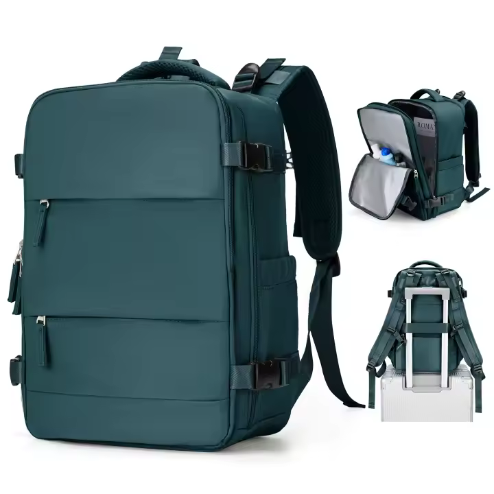 Mochila De Viaje Unisex Para Distancia Corta Avión Ryanair Equipaje De Mano 40x20x25 Con Compartment Para Portátil Mochila Escolar De Lona Nylon - 1