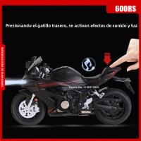 Modelo De Motocicleta 1:12 600RS Spring Breeze 450SR Con Neumáticos De Goma Y Absorción De Choque Regalo Para Niños Metal Y Plástico - details 3