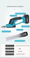 Podadora De Barril Inalámbrica Para Batería Makita 18V 2-en-1 Mini Portátil Eléctrica Para Jardín Cortacésped Y Trimmer De Arbustos - details 10