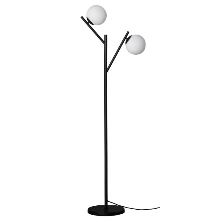 Ledkia Lámpara de Pie Metal y Cristal Balts - 1