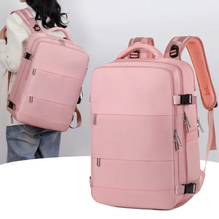 Mochila para ordenador portátil de 15,6 pulgadas para mujer, bolsa de viaje para viaje, bolsas de hombro, bolso escolar para est - 1