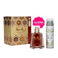 Lattafa Raghba 2-Piece Gift Set – Eau de Parfum 100ml + Deodorant Spray 50ml – Unisex Amber Vanilla Fragrance - details 0