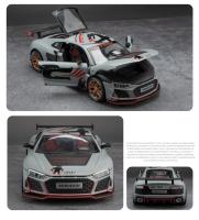 Modelo De Coche AUDI R8 IRON GTR 1:24 Juguete De Metal Simulación Con Sonido Y Luz Vehículo Para Niños Regalo Para Chicos - details 10