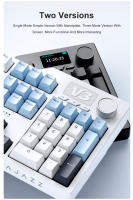 Teclado De Juego Ajazz AK35I V3 MAX Tri-Modo Cableado Bluetooth Inalámbrico 104 Teclas Intercambiables Gasket Hot Swap Multicolor Para Desktop Laptop Tablet - details 4