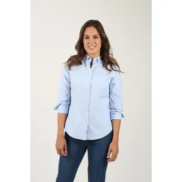 camisa azul klein mujer Miravia