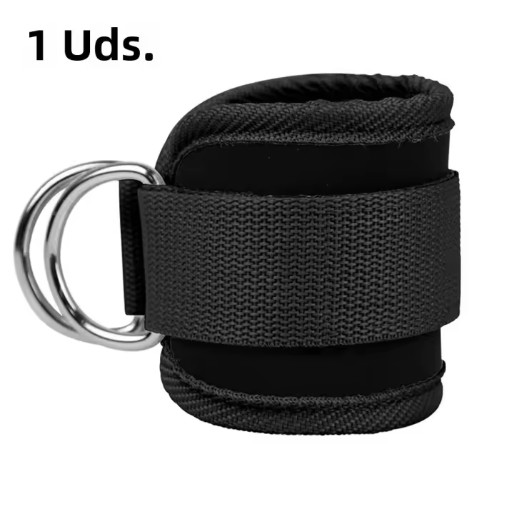 1Pcs Tirantes De Tobillo Ajustables Para Ejercicios De Fuerza Y Fitness Con Anillo D Soporte Para Entrenamiento En Casa Y Gimnasio - 1