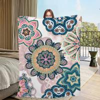 Manta De Plush Suave Y Cálida De Cuatro Estaciones Estilo Mandala Para Sofa Sala De Estar Dormitorio Oficina Viaje Regalo - details 10