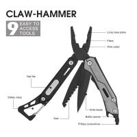 Multiherramienta Maarten 9-en-1 Con Cuchillo De Bolsillo De Acero Inoxidable Herramienta Multifuncional Con Destornillador Y Acrílico Plisado Para Supervivencia - details 2