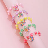 Pulseras De Corazón Colorido Con Lazo Ajustable Y Cuentas Para Niñas Set De 5 Piezas Regalo Ideal Para Cumpleaños Y Fiestas - details 4