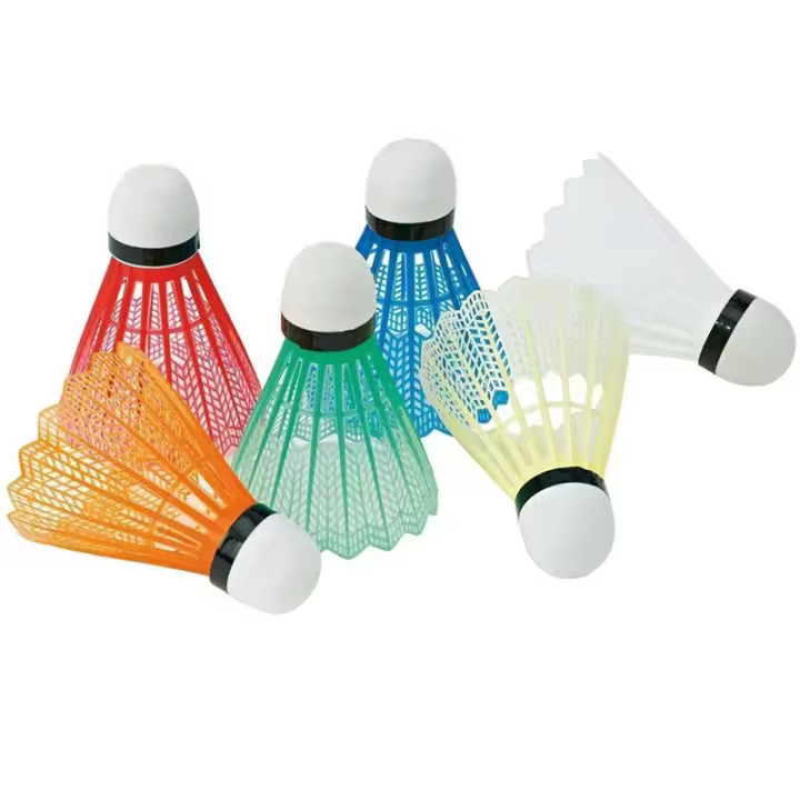 Juego De 6pcs Bolas De Badminton Para Entrenamiento Plástico Accesorios Deportivos Para Jugar Shuttlecock Material De Cabeza Poliéster Espumado - 1