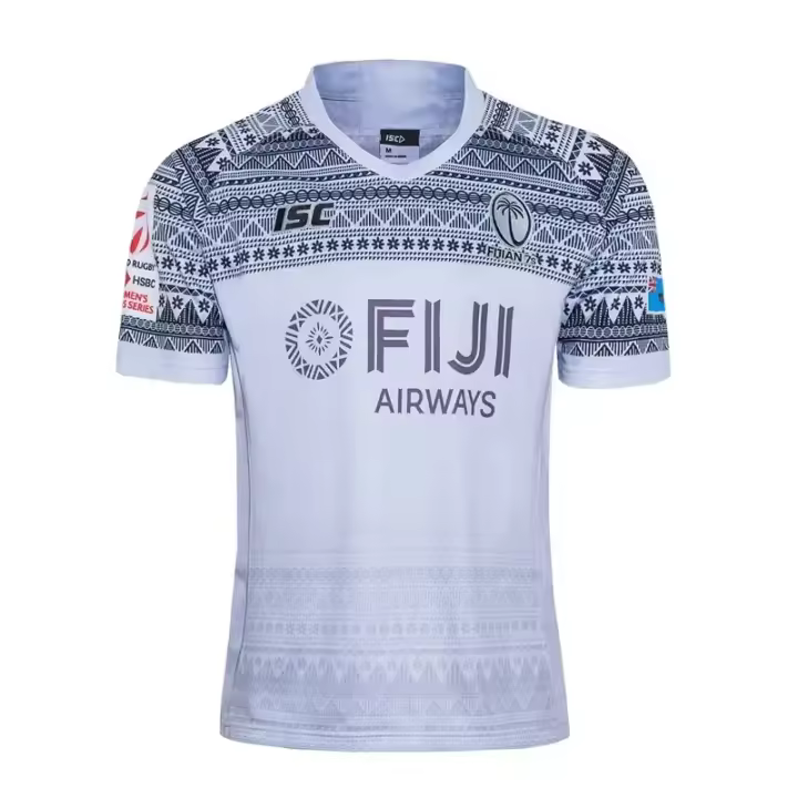 Camiseta De Rugby Fijiana Para Hombre Deporte Al Aire Libre Transpirable Secado Rápido Estampado 3D Camiseta Casual - 1