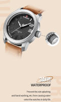 Reloj De Pulsera De Cuero Para Hombre NAVIFORCE Original 2022 Deportivo Resistente Al Agua De Cuarzo Moda De Lujo Calidad Superior Con Manos Luminosas Y Luz Trasera - details 8