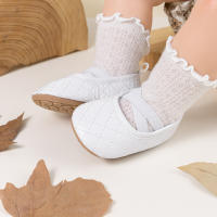 Meckior Zapatos Para Niñas Primera Caminata Todas Las Estaciones Cuero PU Antideslizante Suave Niño Recién Nacido 0-18M - details 7