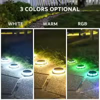 luz solar exterior，Luz LED Solar superbrillante para exteriores, lámpara de suelo para decoración de jardín, impermeable IP65, 3,7 V, 1200mAH, 4 piezas - details 4