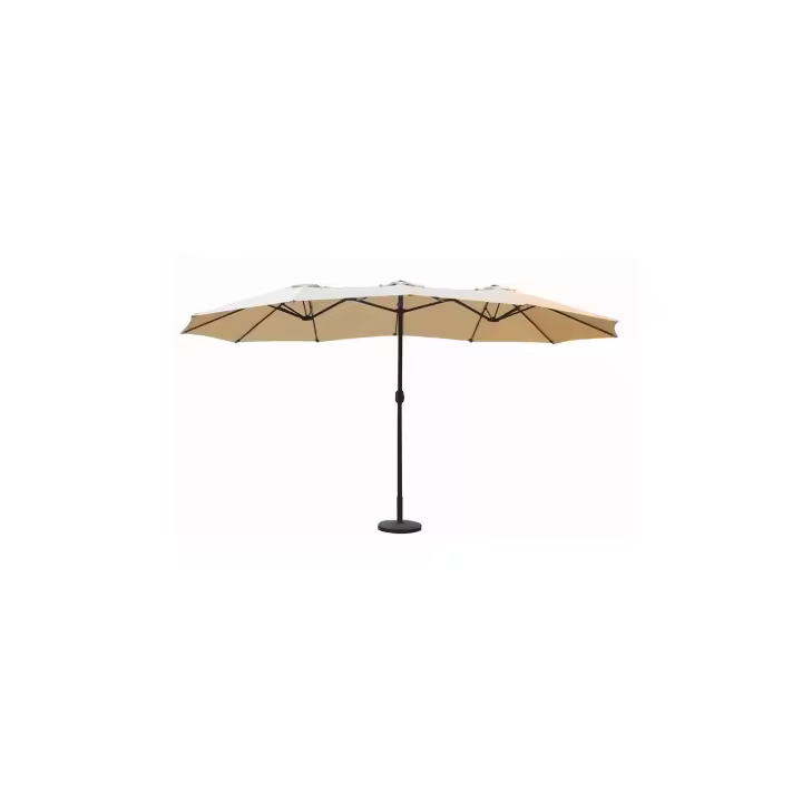 PARASOL DOBLE ACERO ARTICULADO 3x4 m CRUDO EHLIS DE SUINPLAS DECORACIONES - 1