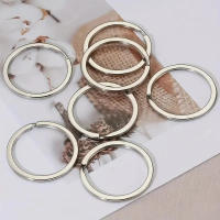 Anillos De Línea Planos Y Rotundos Para Llaves 20 Piezas 1.5x20mm Aleación De Metal Para Fabricación De Joyas DIY Y Accesorios De Llaveros - details 2
