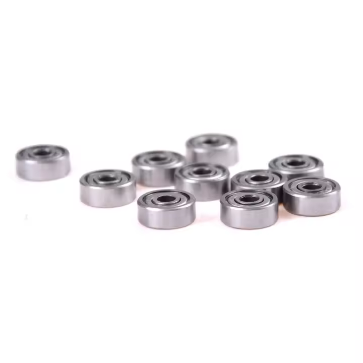 Juego De 10 Rodamientos De Bolas Miniatura Profunda Y Emplumados De Metal 606ZZ 6x17x6 Mm Para Piezas De Herramientas - 1