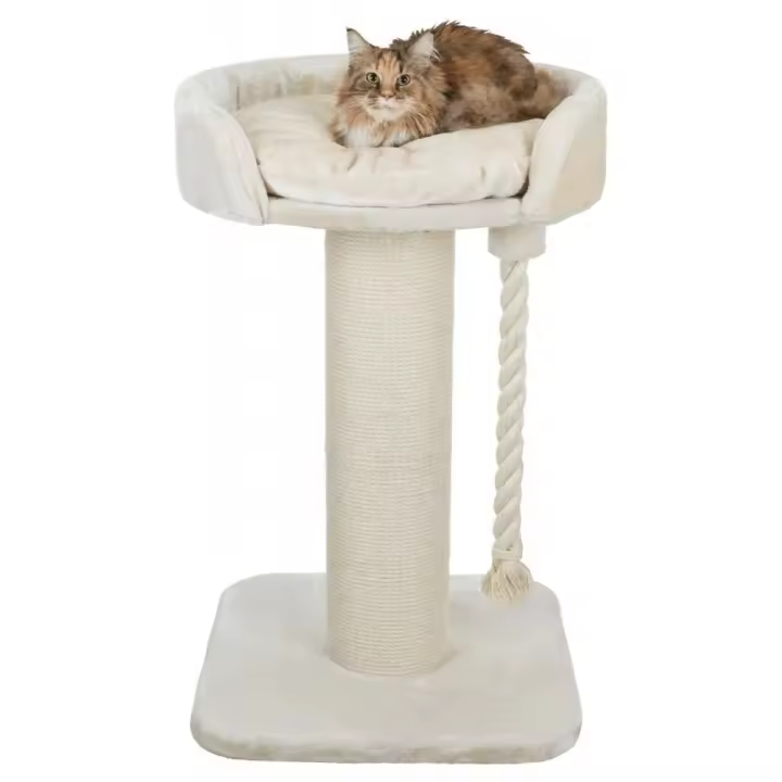 Trixie Rascador XXL Klara para Gatos Grandes con Cuerda de Sisal Natural y Cama Suave - 1
