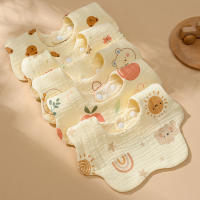Babero De Algodón Para Bebés 6 Capas Muslin Toalla De Saliva Para Niños Accesorios Nuevos Recién Nacidos Abrigo De Comer - details 3