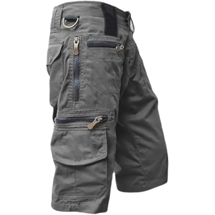 Men's Short Pants Casual Loose Sports Joggers Slim Fit Military Sports Shorts Bermudas Cargo Mountain Baggy Pants Multi Pockets，XL - 1
