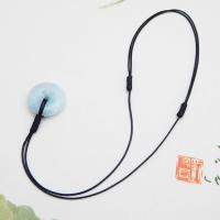 Cuerda De Cera Para Collar Ajustable 1/10pcs Correa De Cuero Y Lápida Negra Tejida Para DIY Joyería Sliding Cord Findings - details 3