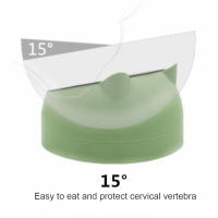 Tazón De Alimentos Para Mascotas De Acero Inoxidable Resistente Al Caídas Con Boca Oblicua Protege La Columna Vertebral Del Cuello Para Gatos Y Perros Durable Y Limpieza Fácil - details 8